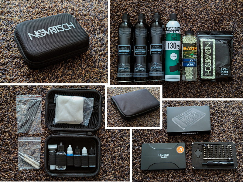 Afbeelding 1 van (TOPDEAL) Ultieme Pro Airsoft Set: Novritsch SSP5 4.3'' + Anthrax + Dye i5