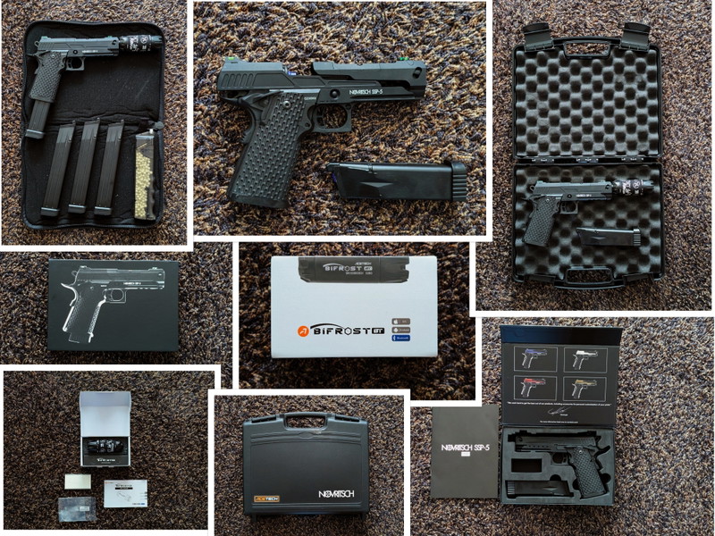 Imagen 1 de (TOPDEAL) Ultieme Pro Airsoft Set: Novritsch SSP5 4.3'' + Anthrax + Dye i5