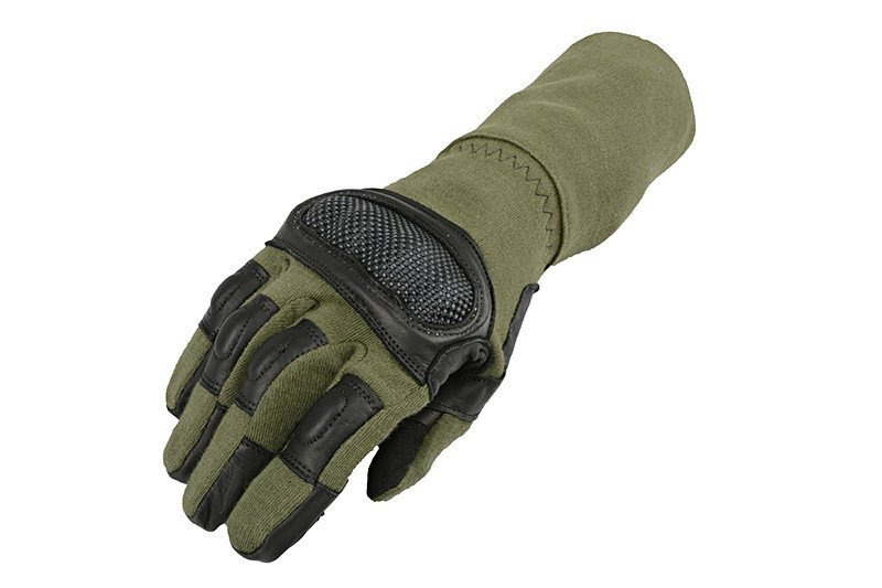 Imagen 1 de [Leuven, BE] Armored claw breacher kevlar + keprotec tactical gloves olive drab maat L