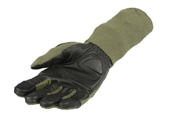 Image 2 for [Leuven, BE] Armored claw breacher kevlar + keprotec tactical gloves olive drab maat L