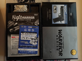 Bild 5 für Tokyo Marui 1911 Night Warrior gas blowback pistol pakket