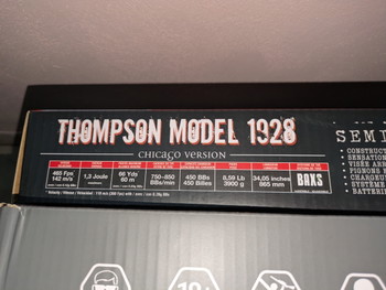 Image 2 for Gloednieuwe Thompson 1928 Tommygun met Drummag