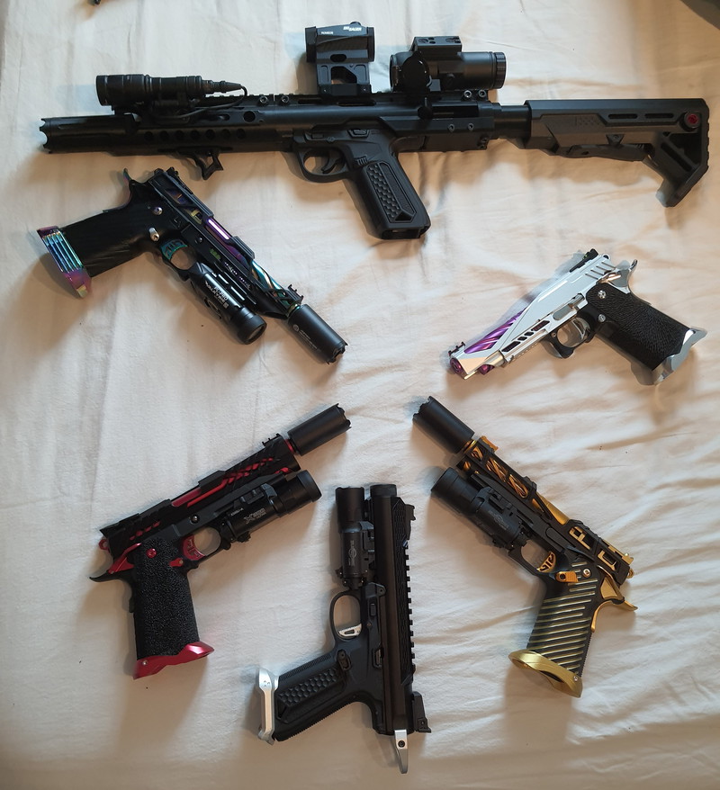 Image 1 pour Upgrade service: Hpa inbouw, grip stippling, aap01/glock & hi capa upgrade & tech werk