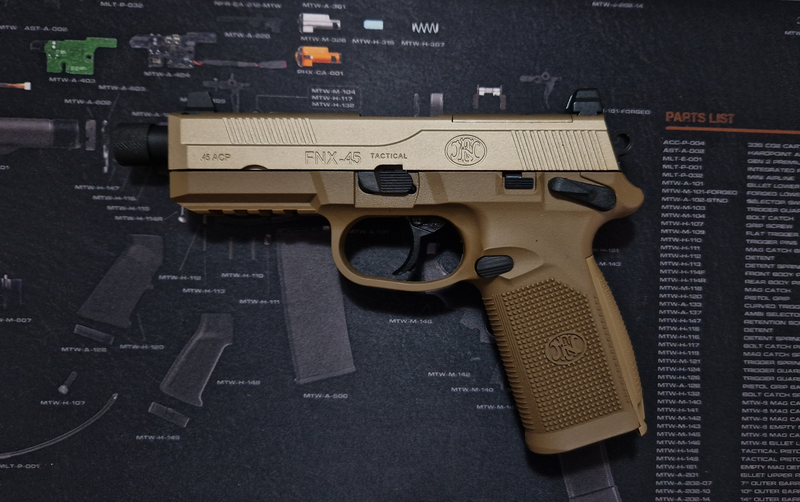 Afbeelding 1 van X FNX 45 TACTICAL DARK EARTH | GBB | FN HERSTAL