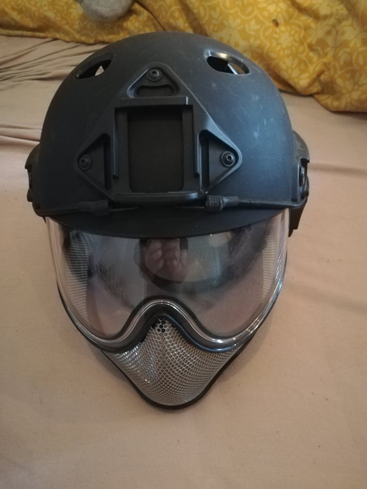 Image 1 for WARQ Full Face Mask & Helmet Black