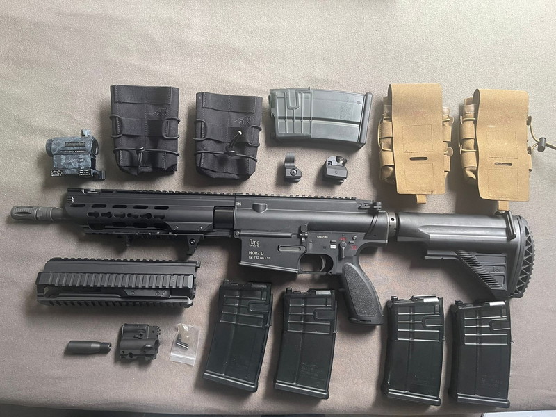 Image 1 pour Umarex HK417 D GBB + 5 Mags - 1 Joule on GreenGrass