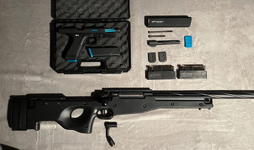 Bild für Airsoft Bundle: SSG96 Sniper + SSP18 GBB Pistole | Viel Zubehör | Top Zustand