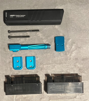 Bild 9 für Airsoft Bundle: SSG96 Sniper + SSP18 GBB Pistole | Viel Zubehör | Top Zustand