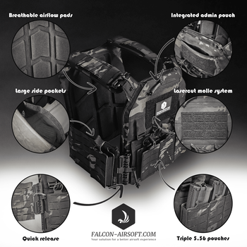 Image 2 for Falcon Airsoft Plate Carriers NIEUW!