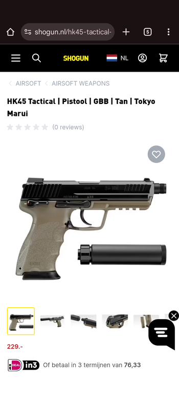 Image 2 for Mooie Tokyo marui hand pistool