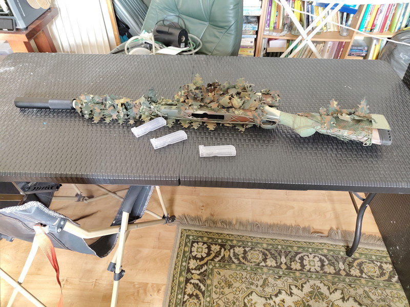 Image 1 for Gecamofleerde Novritsch SSG10 met scope en 3 magazijnen