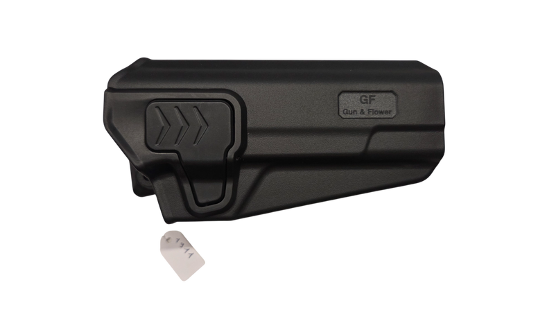 Image 1 for Gun Flower - Level 2 OWB Holster for 1911, Right Hand, Belt Clip