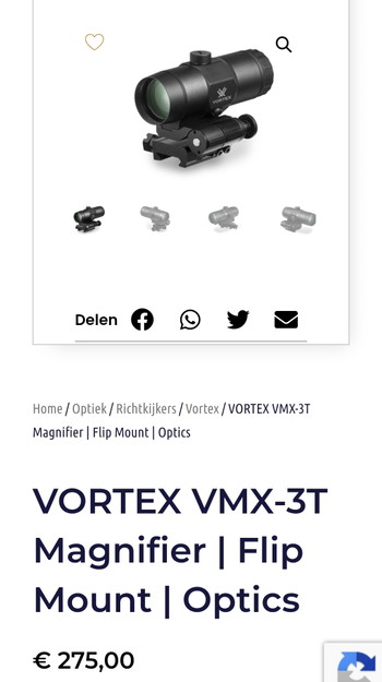 Image 8 for VORTEX VMX3T Magnifier en Element RD 1 QD Red Dot