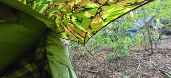 Afbeelding 6 van Pak It Lite F.O.B (Fixed Opperating Bivy): 4 Season Camp Hammock Hangmat ( M81 Woodland)