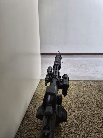 Image 4 pour MP5 CM.041G Upgraded Version + Weaponcase, Drum Mag, Flashlight & Laser, Slechts 1 Game Gebruikt !Zo Goed Als Nieuw!