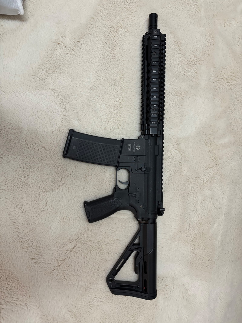 Afbeelding 1 van Evolution MK18 MOD1 Recon Carbontech ETS II Mosfet AEG Airsoft 6mm BB schwarz