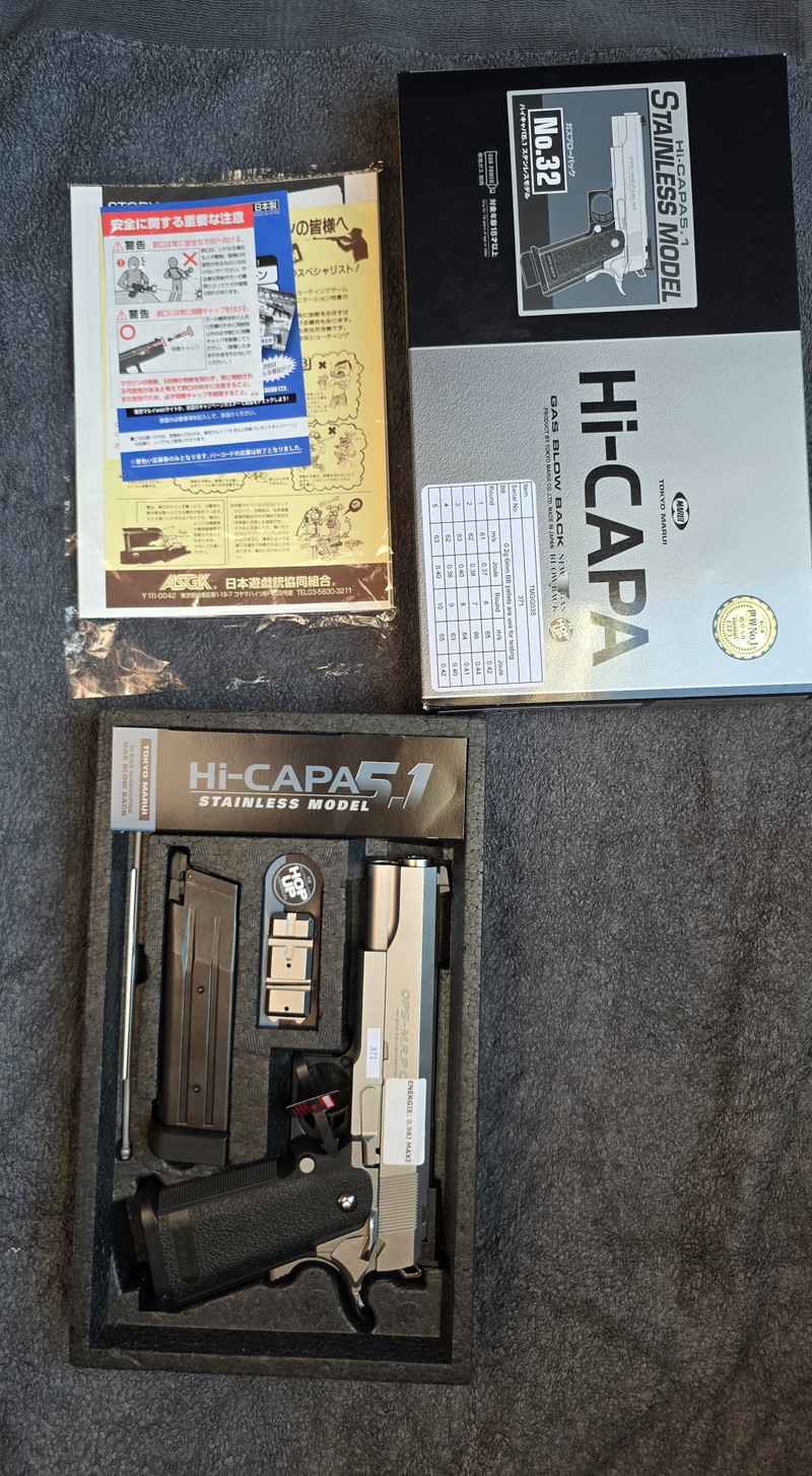 Image 1 for Hi-Capa 5.1 Tokyo Marui Stainless