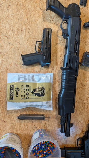 Imagen 3 de Gebrauchte airsoft waffen set G36 shotgun pistole