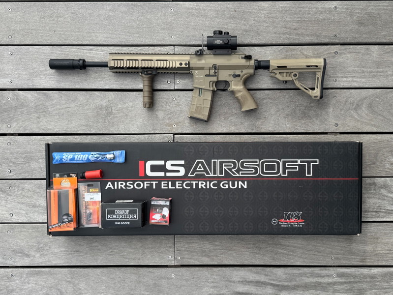 Image 1 for ICS PAR MK3 MTR Tan + Silencer TM + Accessories