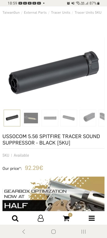 Image 3 pour Ussocom 5ku spitfire tracer.