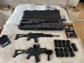 Imagen para complete airsoft g36 set - 2replicas 11 mags. hardcase en onderdelen