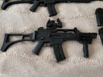 Imagen 2 de complete airsoft g36 set - 2replicas 11 mags. hardcase en onderdelen