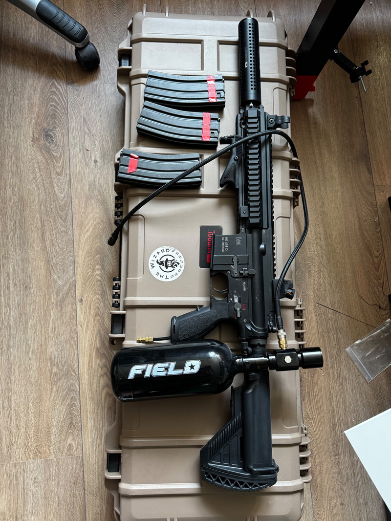 Imagen 1 de HPA HK416 inclusief regulator, fles, lipo en mags