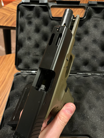 Image 5 for Réplique Glock 32 KJ Works couleur TAN superbe état + malette