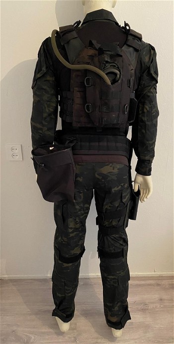 Afbeelding 3 van Black camo uniform