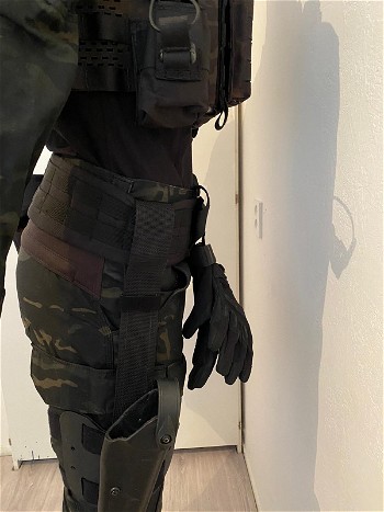 Afbeelding 4 van Black camo uniform