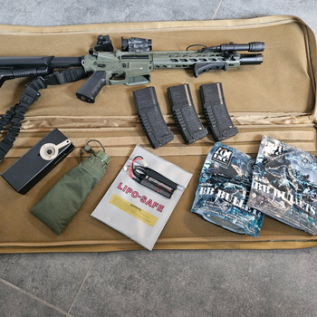 Imagen 4 de complete high-end airsoft setup.