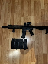 Image for Begadi M4 NOVA Daniel Defense MK18Look  S AEG  Voll getunt Schalldämpfer Red Dot mit Booster 5 Mag.