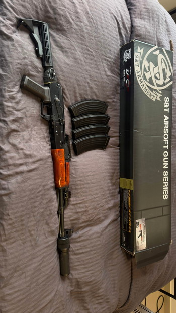 Bild 2 für S&T AKMN G3 AEG Full Metal Real Wood Airsoft Rifle