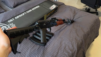 Bild 3 für S&T AKMN G3 AEG Full Metal Real Wood Airsoft Rifle