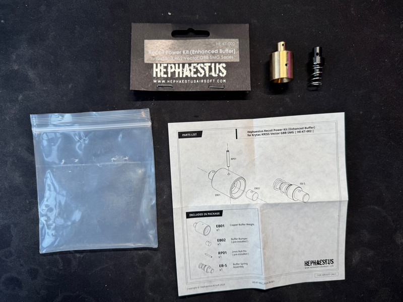 Imagen 1 de Hephaestus Recoil Power Kit w/ Enhanced Buffer | Krytac Kriss Vector GBB