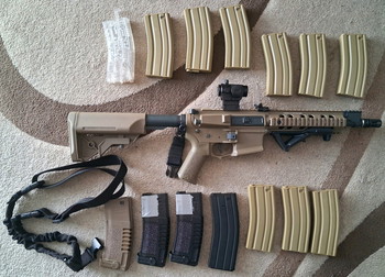 Bild 3 für Softair Ares Amoeba M4 EFC-System S-AEG Dark Earth   + umfangreichen Zubehör