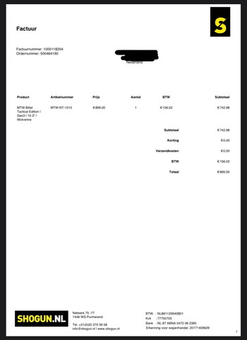 Image 3 for MTW Wolverine + HPA fles + kabel