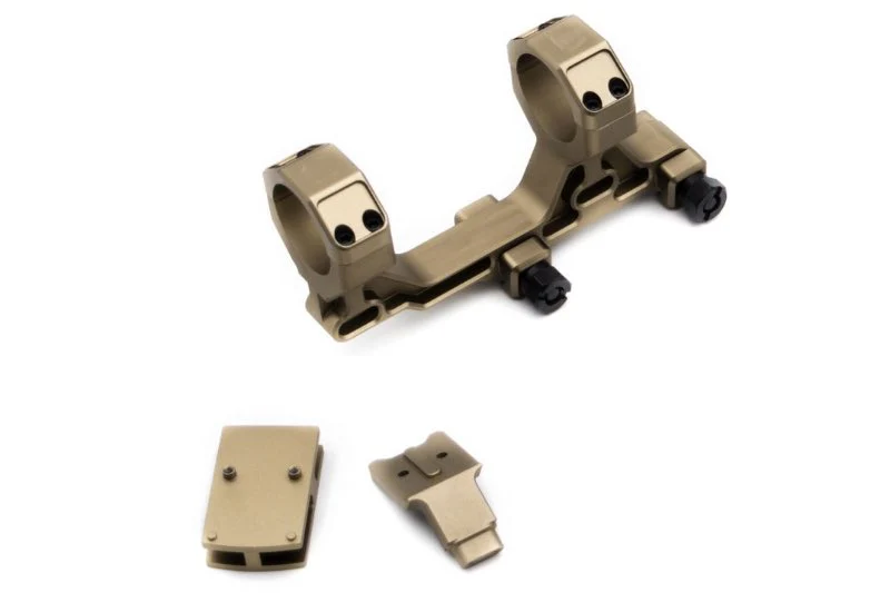 Imagen 1 de Airsoft Artisan BO Style 30mm Modular Scope Mount, Dark Earth (with RMR side mount)