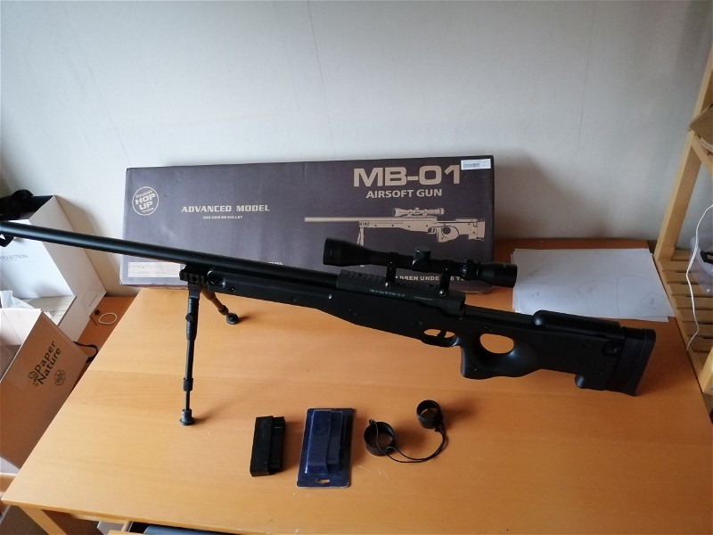 Afbeelding 1 van Upgraded spring well L96 (500fps) incl 2 mags