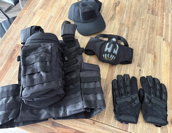 Image 3 for Tactical vest, handschoenen, gezicht masker