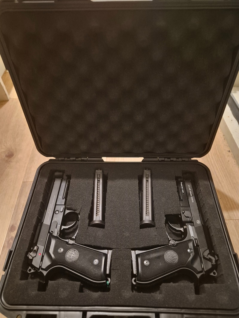 Image 1 pour Baretta m9 2x met 4 mags en koffer