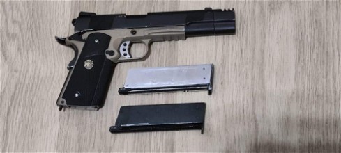 Image pour [Leuven, BE] WE 1911 MEU GBB pistol tan - Bijna niet gebruikt