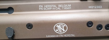 Afbeelding 3 van FN Herstal SCAR-H CQC MK17 Mod.0 AEG - Dark Earth - Cybergun  ( nieuw in doos )