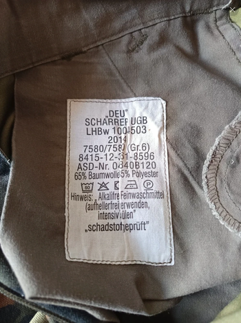 Image 2 pour Bundeswehr Flecktarn broek