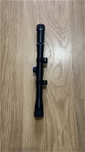 Afbeelding van Afstelbare 4x20 Sniper Scope met picatinny ris rail mount en lens covers zwart