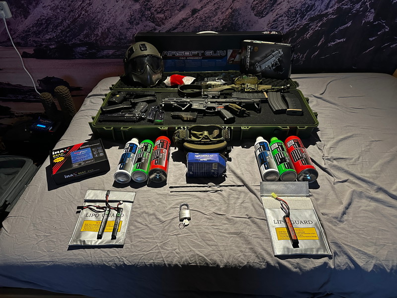 Image 1 for Airsoft set te koop G&G ARP 556, Tokyo Marui M92F, WE Hi Capa