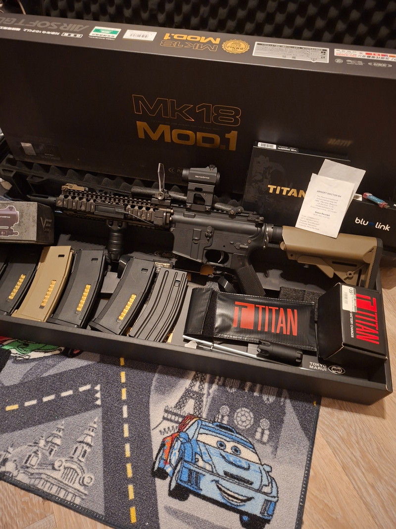Bild 1 für ZGAN tokyo Marui MK18 incl. Titan compleet