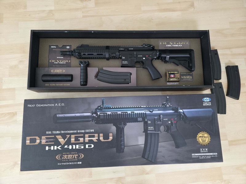 Image 1 for Tokyo Marui HK416D DEVGRU NGRS, originele doos, volledig standaard