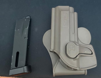 Imagen 4 de KJ Works M9 A1 Full Metal CO2 - 2 mags en Holster