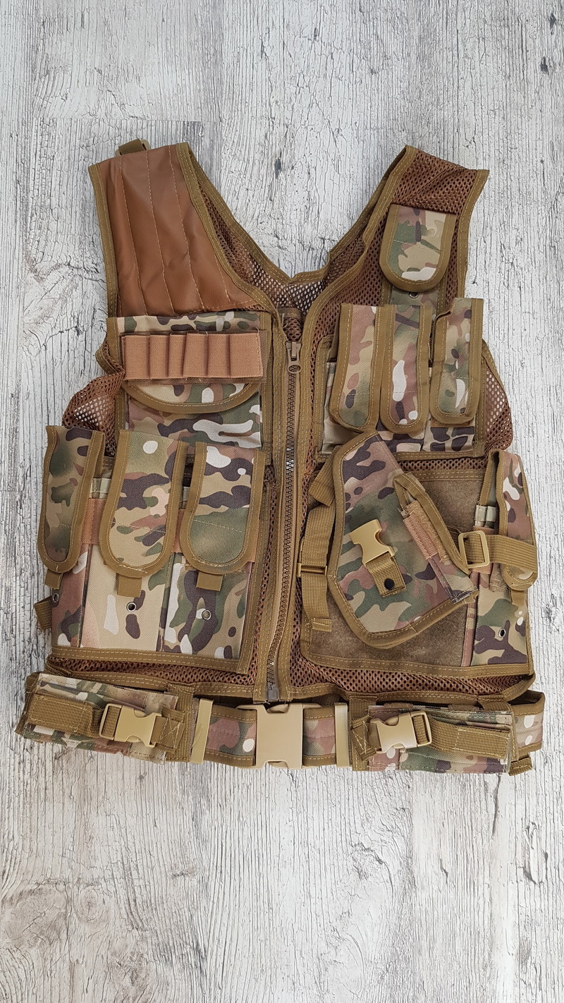 Image 1 for Nieuw multicamo tactical airsoft vest